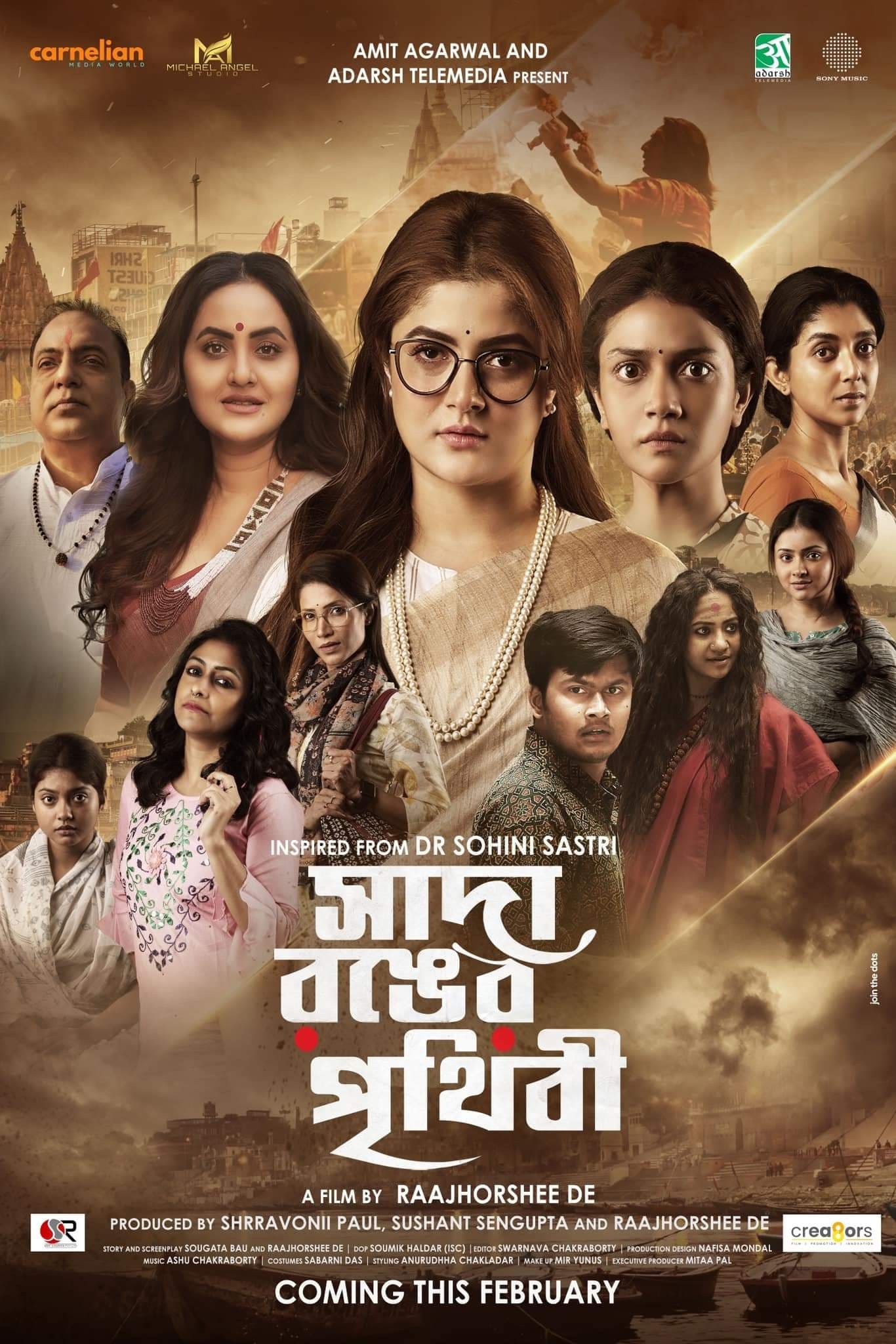 Sada Ronger Prithibi Hindi Dubbed Movie Poster (2024)
