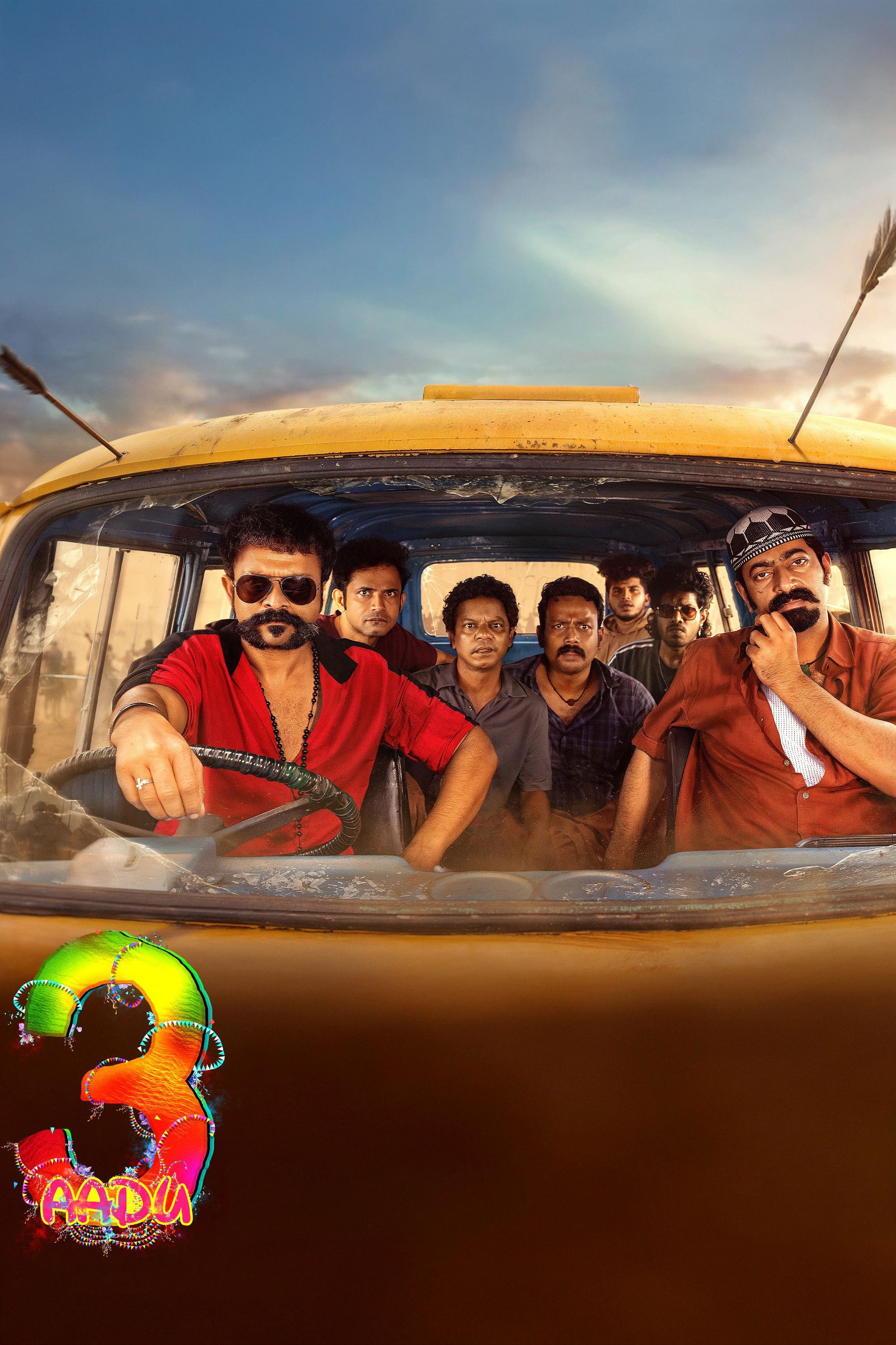 Aadu 3 Hindi Dubbed Movie Poster (2026)