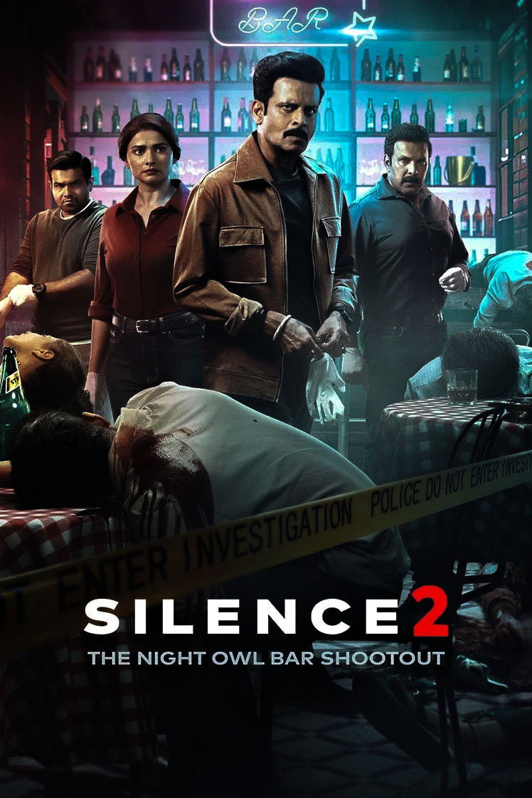 Silence 2: The Night Owl Bar Shootout Hindi Dubbed Movie Poster (2024)